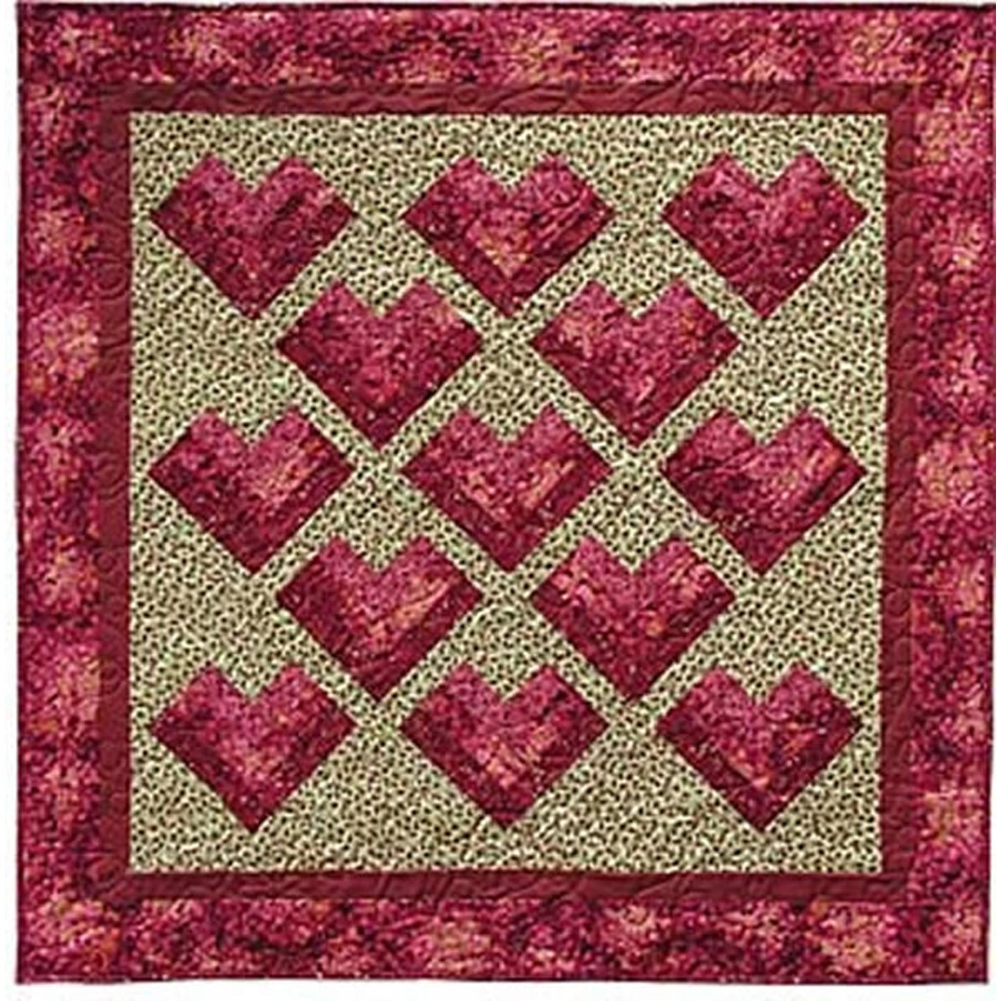 Hearts Quilt QW-02e - Downloadable Pattern