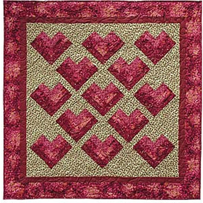 Hearts Quilt QW-02e - Downloadable Pattern