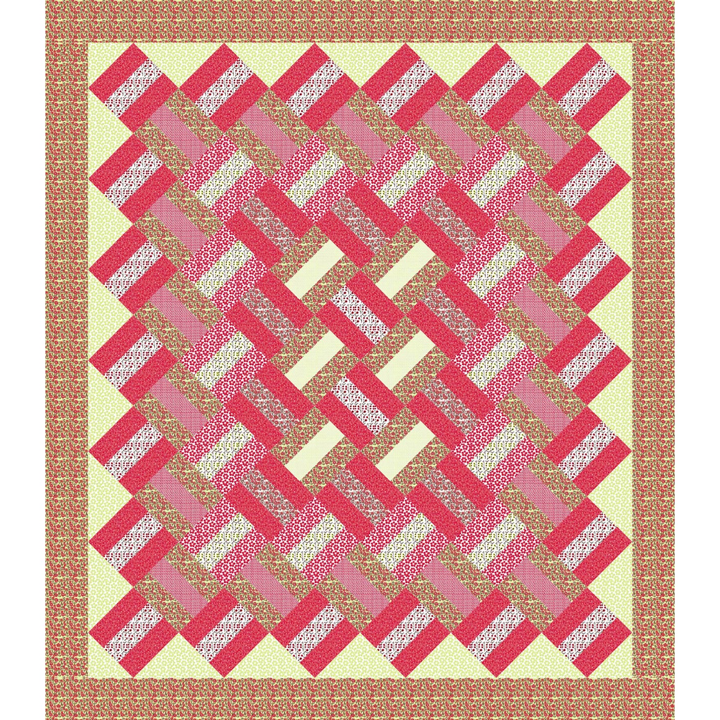 Cross Ties Quilt Pattern - Straight to the Point Series QW-04 - Paper Pattern