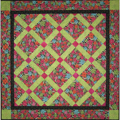 Garden Lattice Quilt Pattern - Straight to the Point Series QW-10 - Paper Pattern