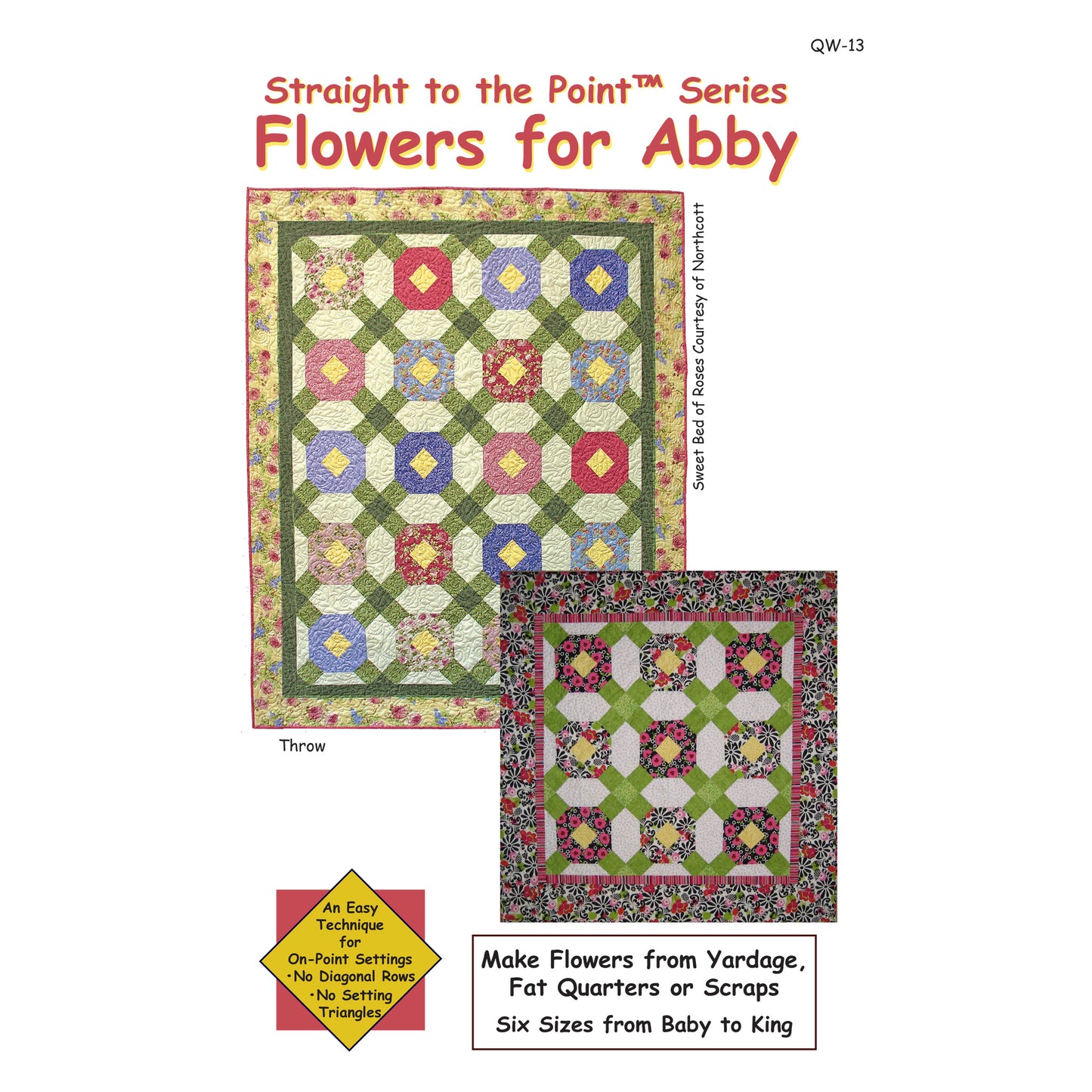 Flowers for Abby Quilt QW-13e - Downloadable Pattern
