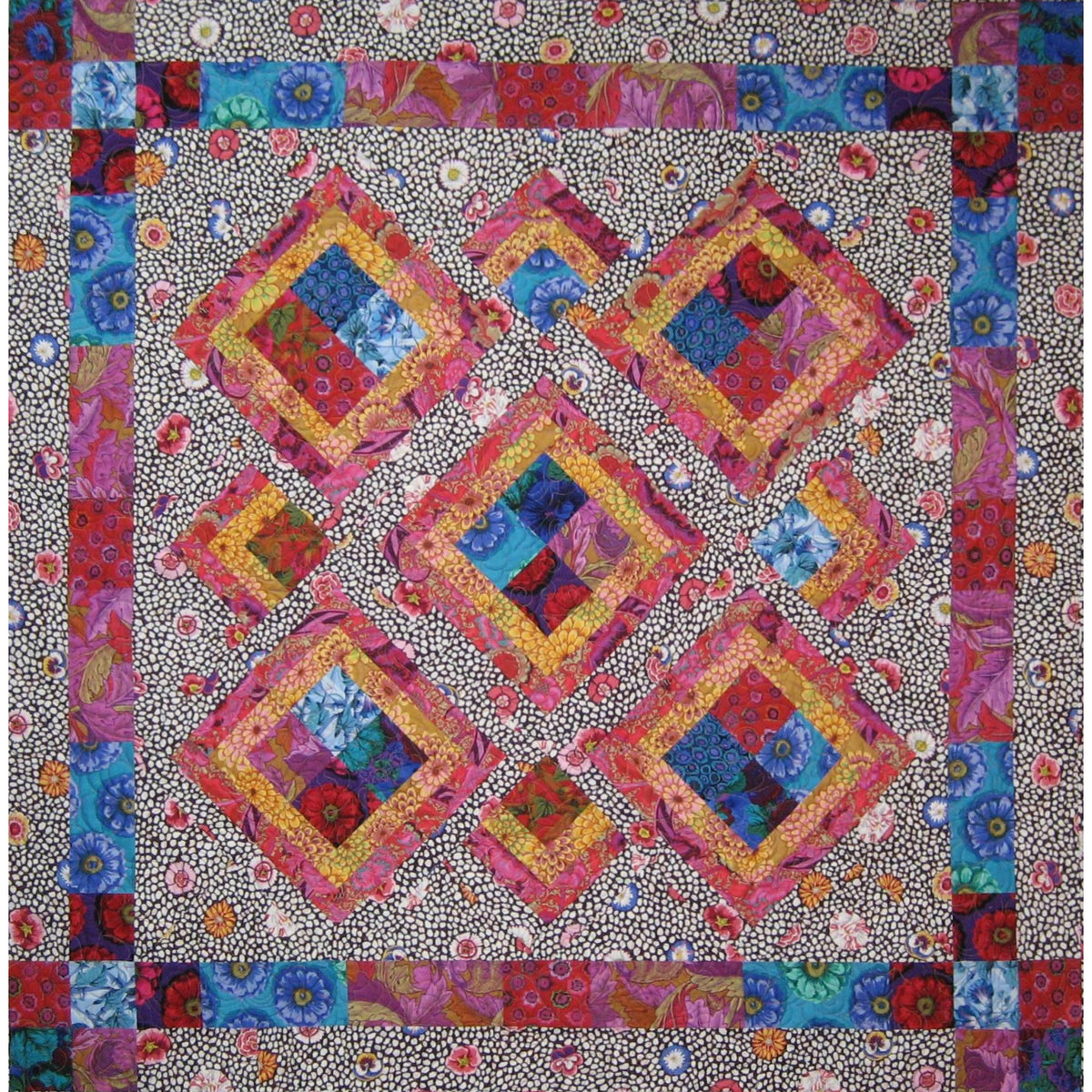 Summer Cabins Quilt Pattern - Straight to the Point Series QW-21 - Paper Pattern
