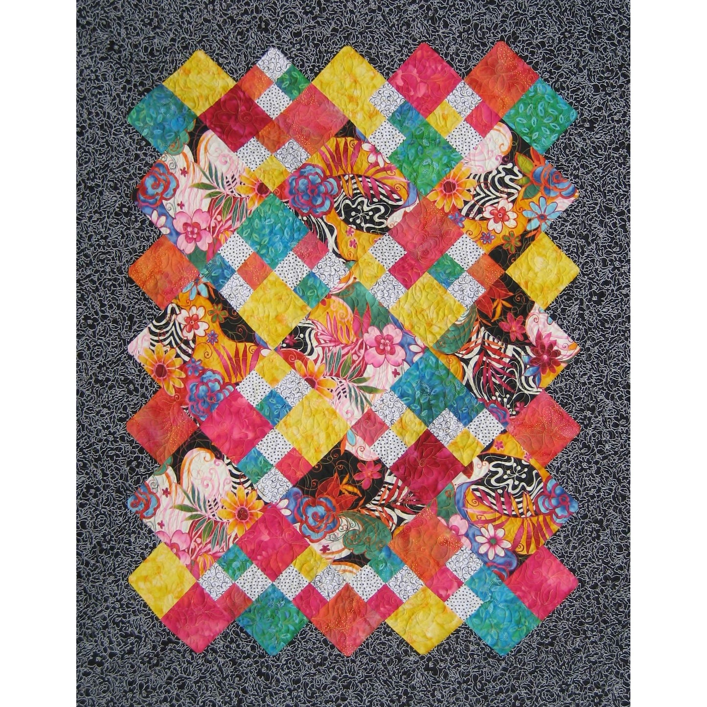 Contra Dance Tango Quilt QW-22e - Downloadable Pattern