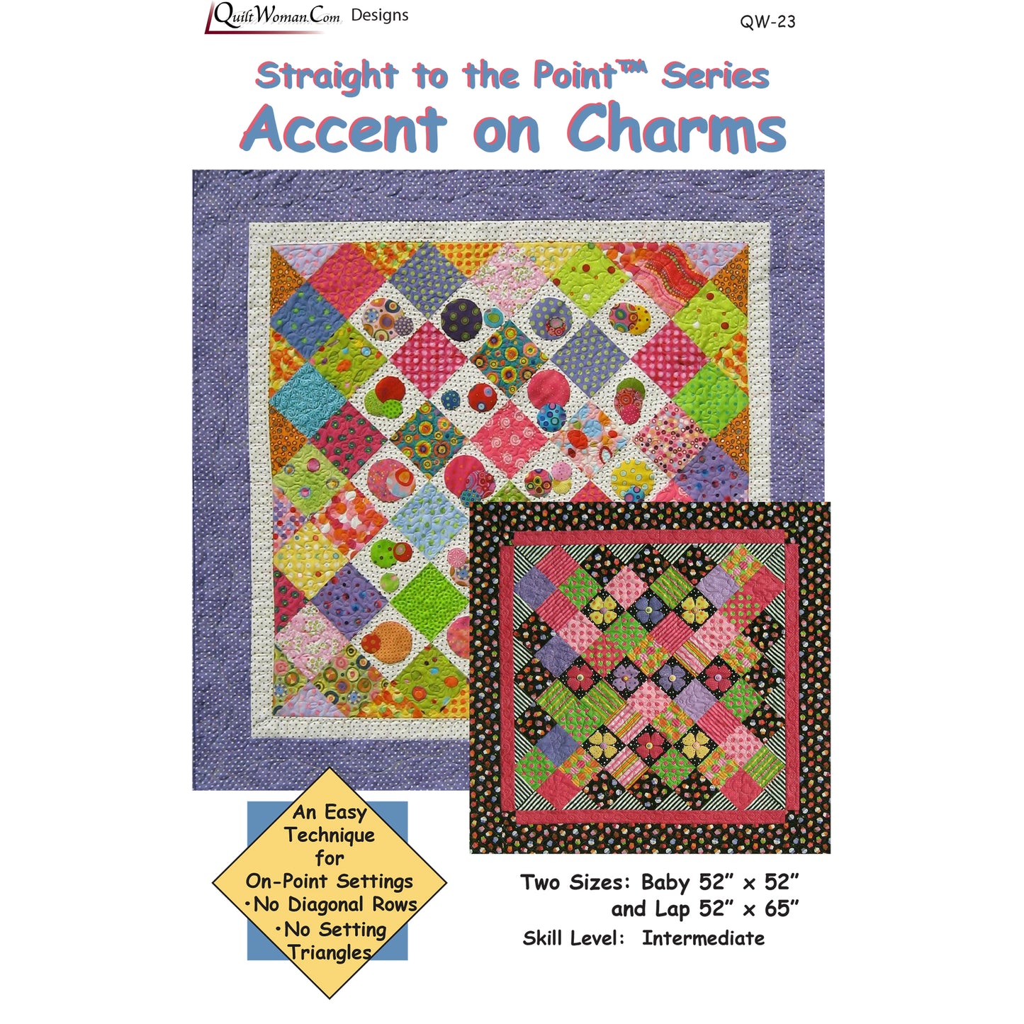 Accent on Charms Quilt QW-23e - Downloadable Pattern