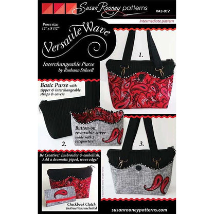 Cover image of pattern for Versatile Wave Interchangeable Purse by Ruthann Stilwell.