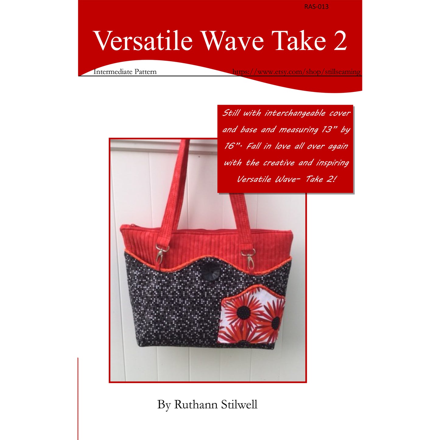 Versatile Wave Take 2 Purse Pattern RAS-013 - Paper Pattern