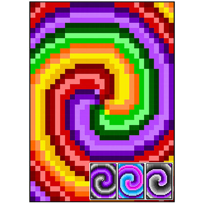 Three Dimensional Spiral Quilt RMT-0027e - Downloadable Pattern