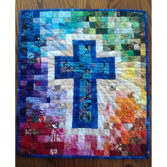 Rainbow Cross Quilt SCC-101e - Downloadable Pattern