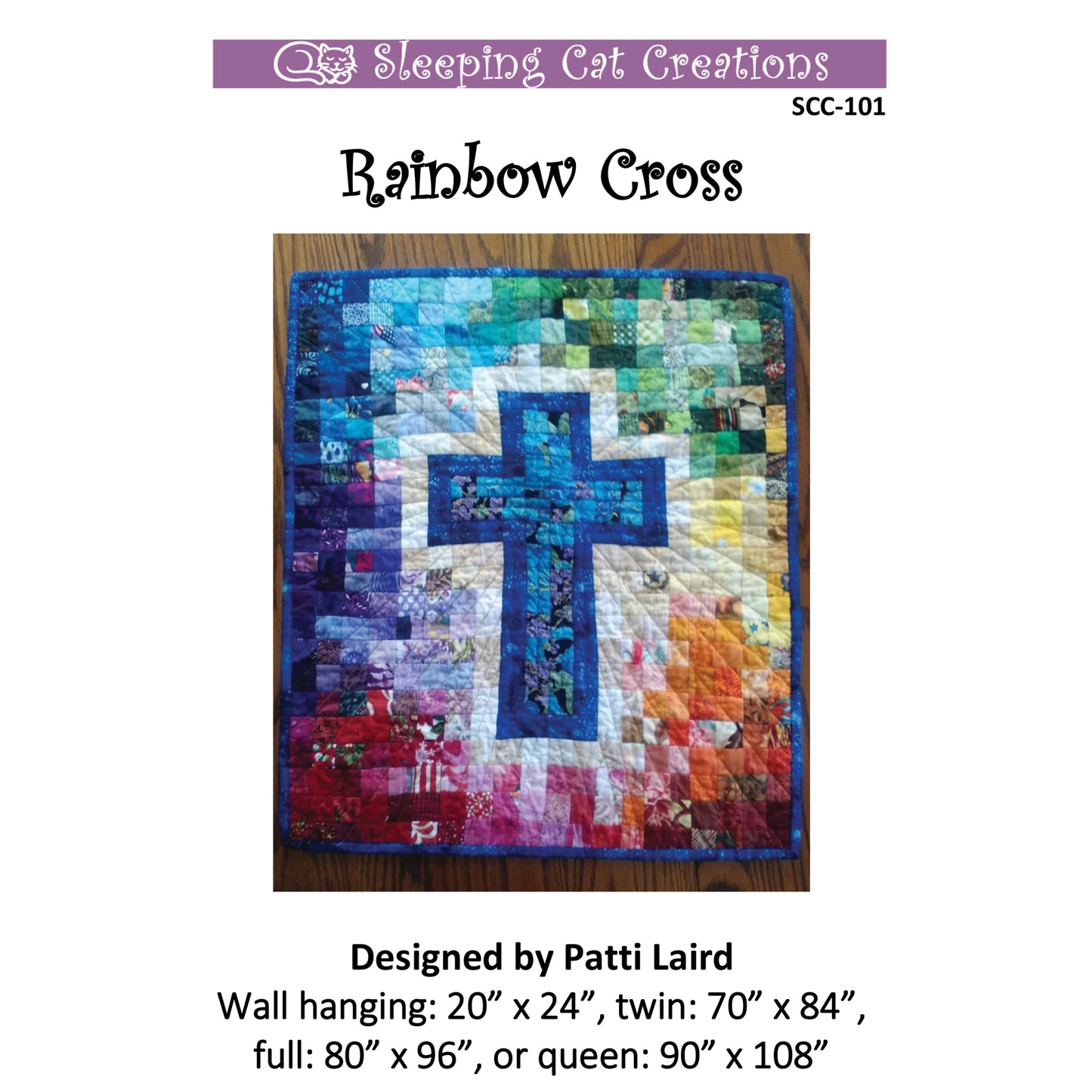 Rainbow Cross Quilt SCC-101e - Downloadable Pattern