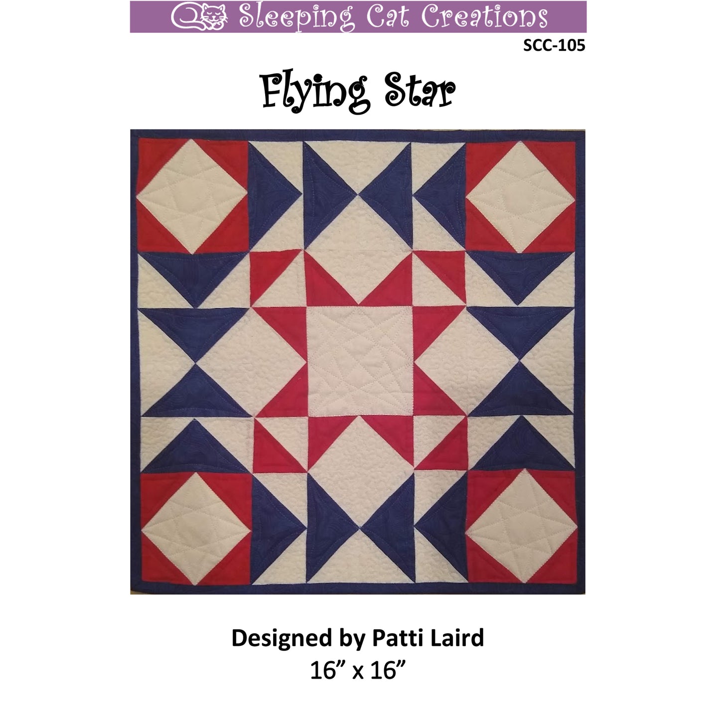 Flying Star Quilt Pattern SCC-105 - Paper Pattern