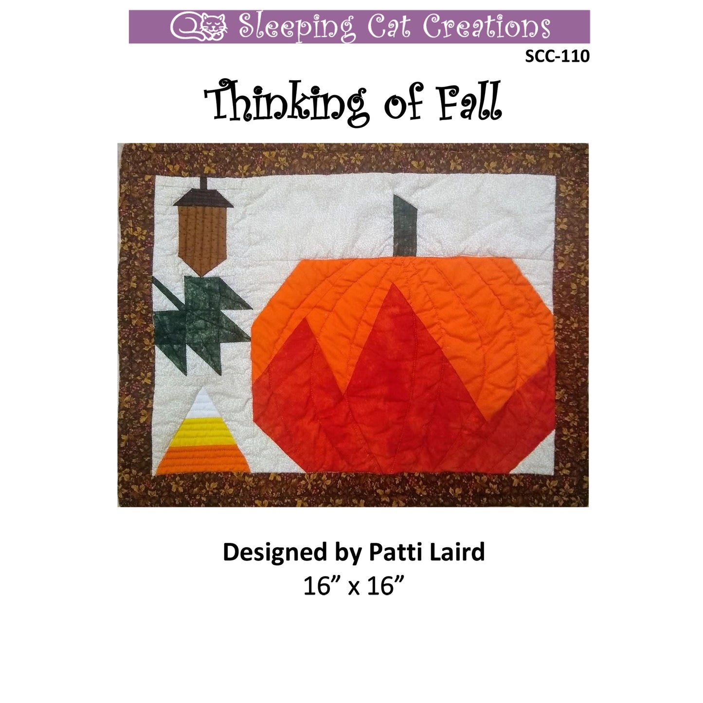 Thinking of Fall Wall Hanging Pattern SCC-110 - Paper Pattern