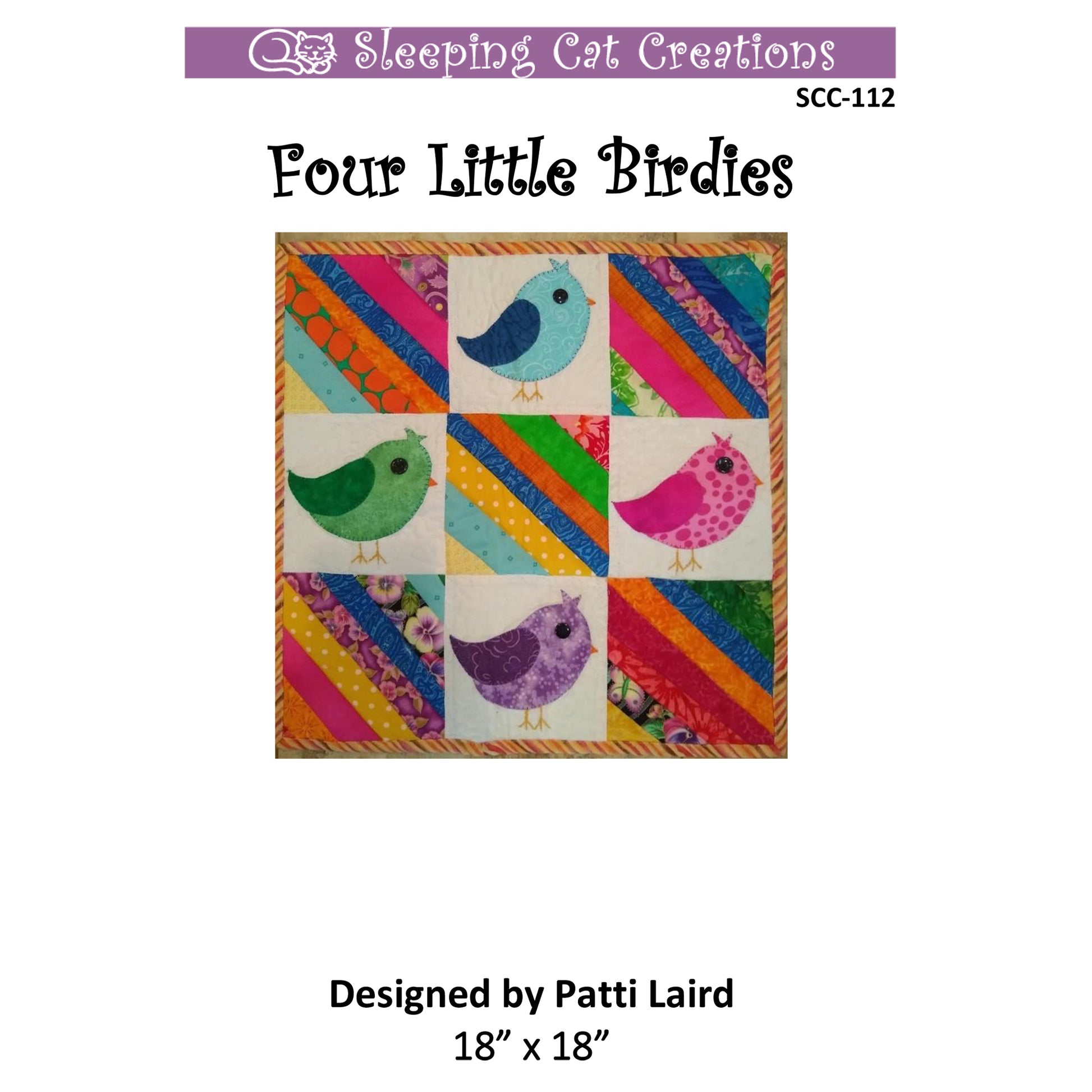 Cover image of pattern for Four Little Birdies.