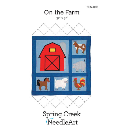 Cover image of pattern for On the Farm Quilt and Wall Hanging.