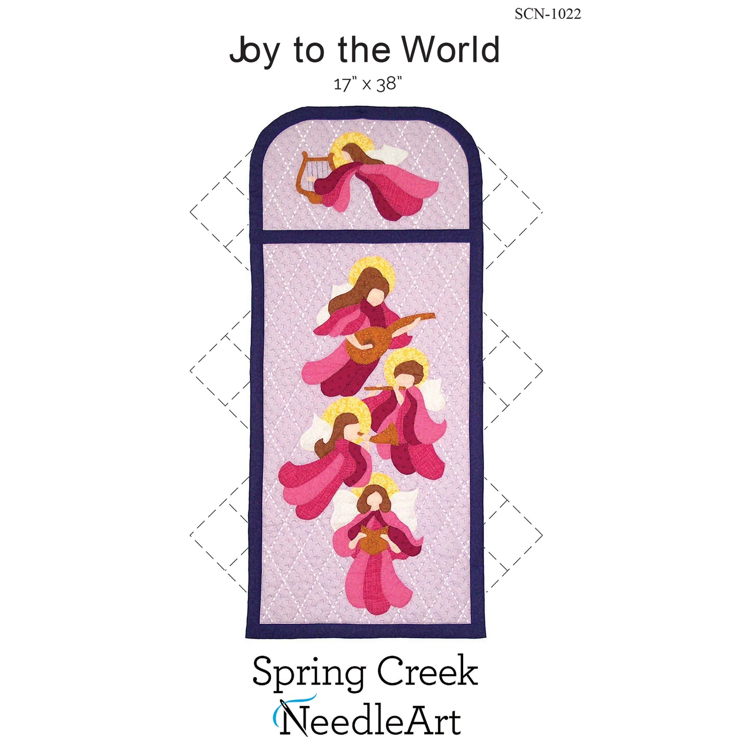 Cover image of pattern for Joy to the World Quilt.