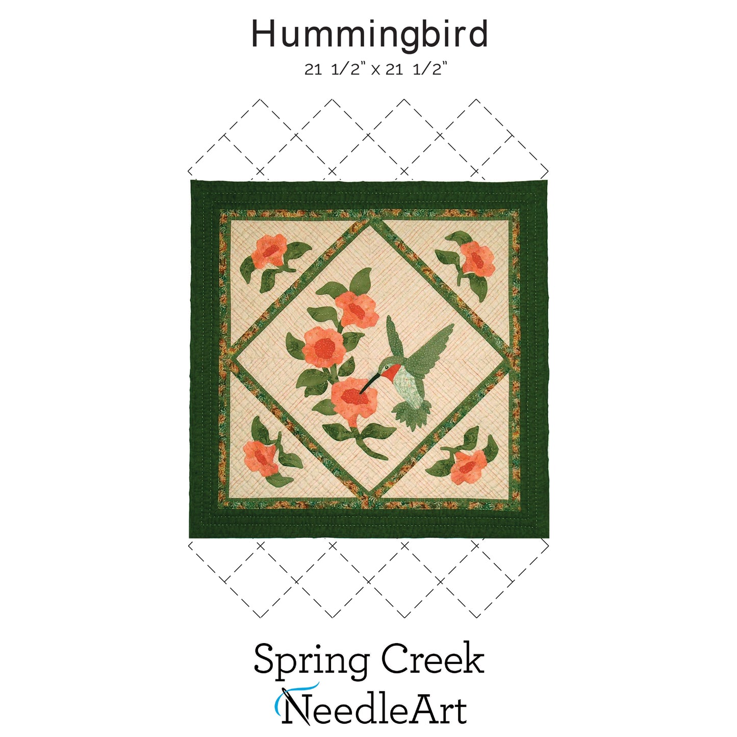 Cover image of pattern for Hummingbird Quilt.