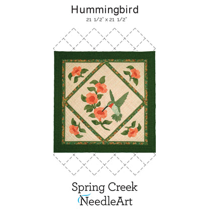 Cover image of pattern for Hummingbird Quilt.