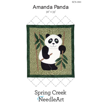 Cover image of pattern for Amanda Panda Quilt.