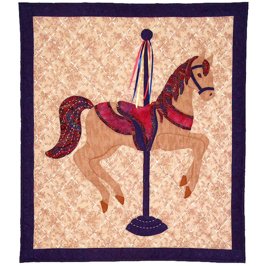 Carousel Horse Quilt SCN-1042e - Downloadable Pattern