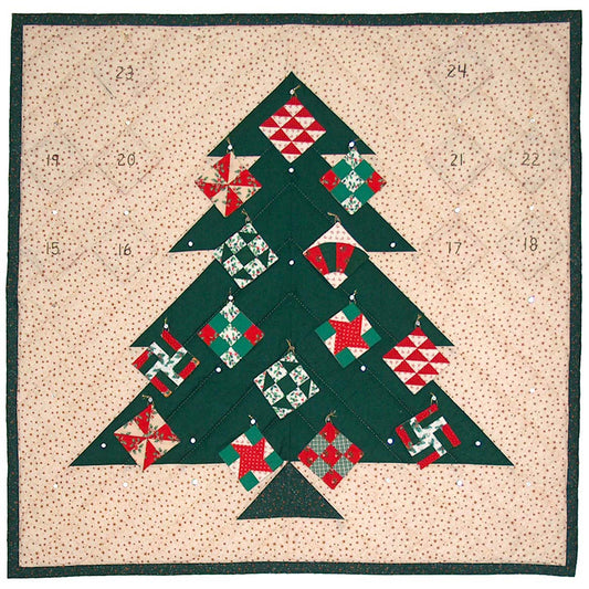 Quilter's Advent Tree Quilt Pattern SCN-2007 - Paper Pattern