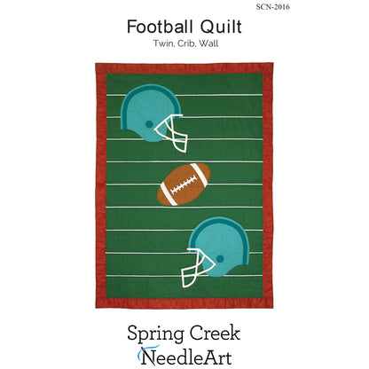 Cover image of pattern for Football Quilt.