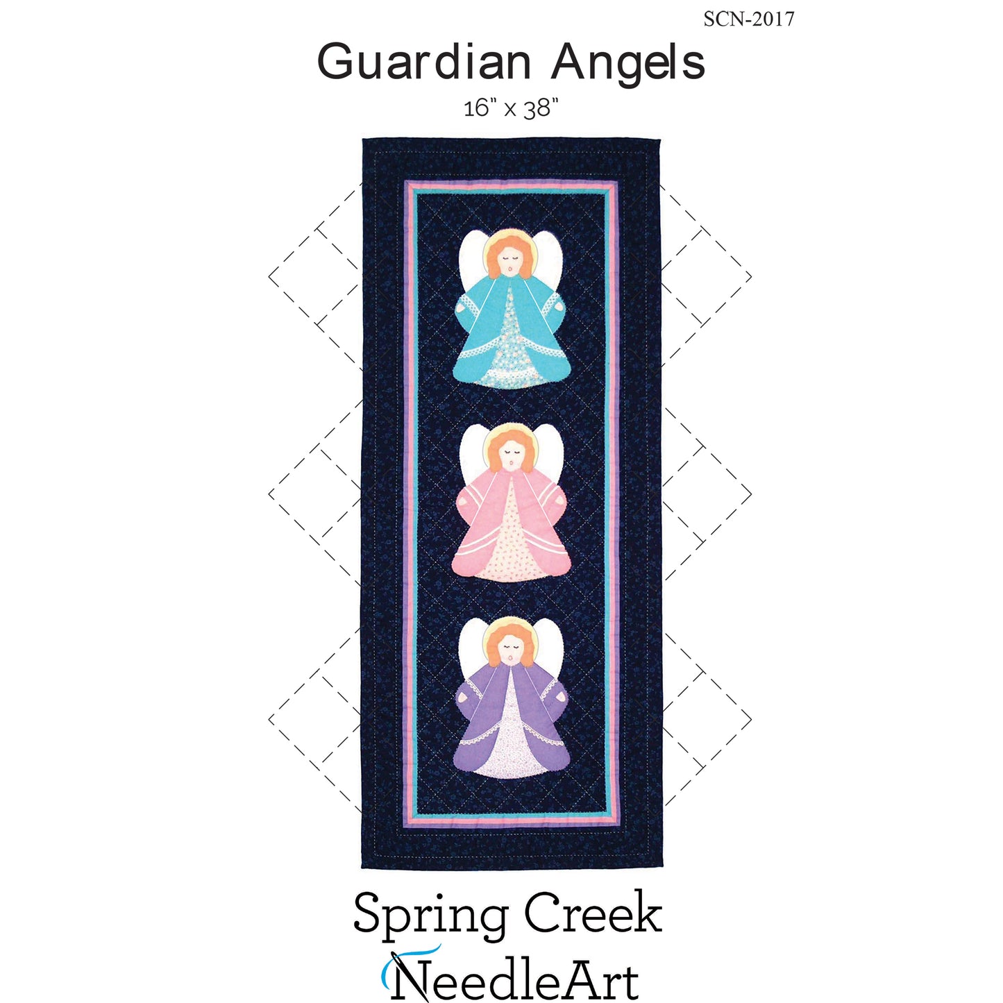 Cover image of pattern for Guardian Angels Quilt.