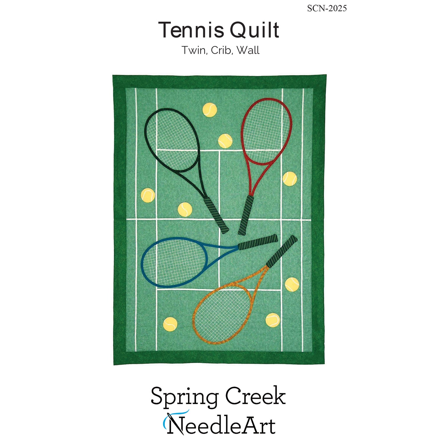 Cover image of pattern for Tennis Quilt.