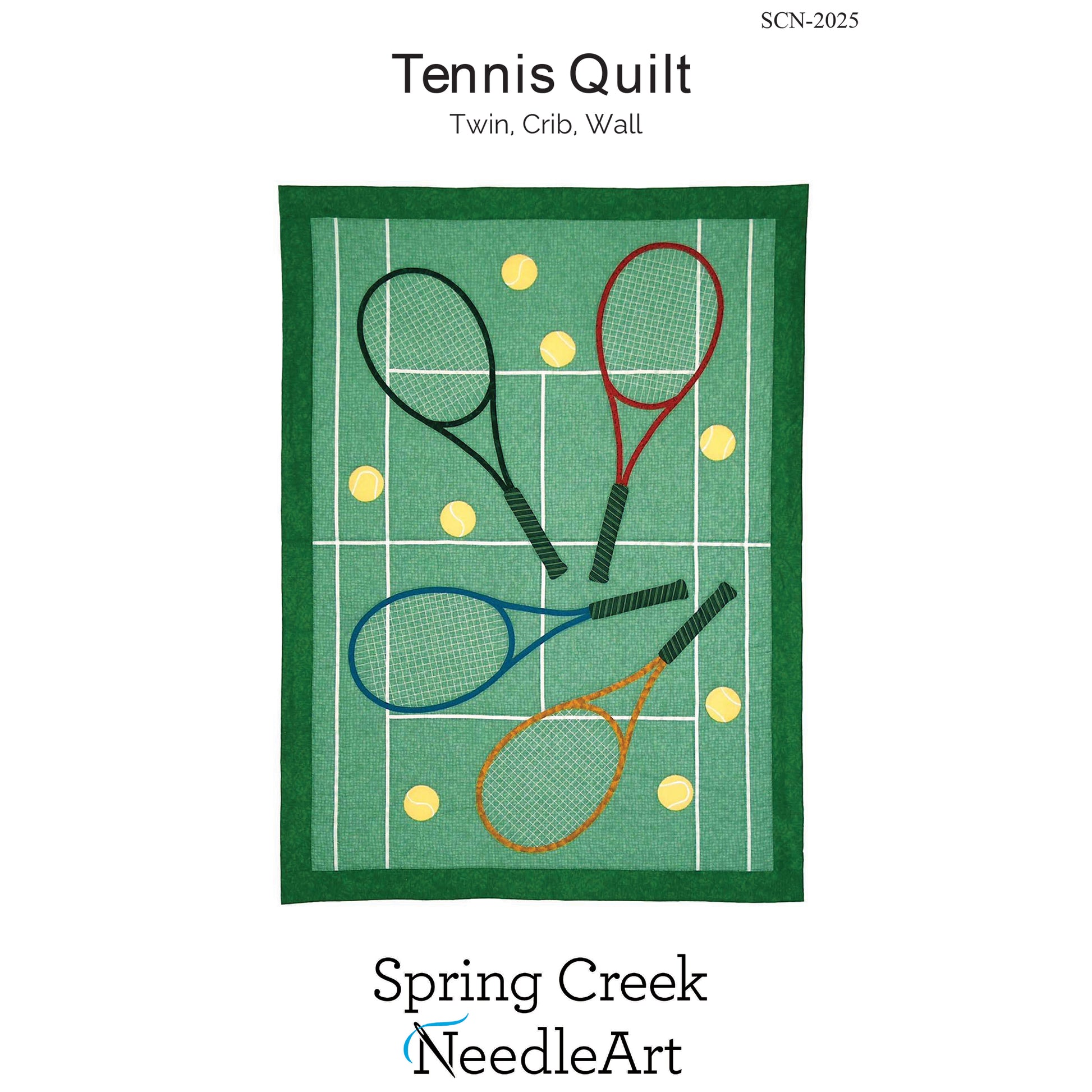 Cover image of pattern for Tennis Quilt.