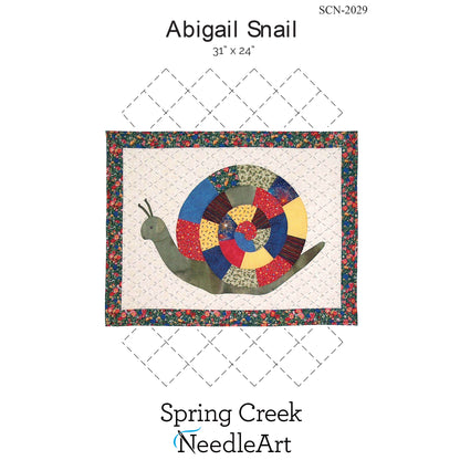 Cover image of pattern for Abigail Snail Quilt.