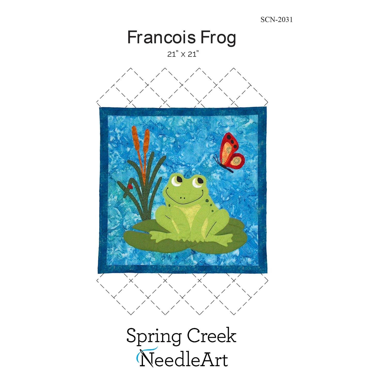 Francois Frog Quilt SCN-2031e - Downloadable Pattern