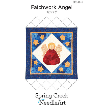 Cover image of pattern for Patchwork Angel Quilt.