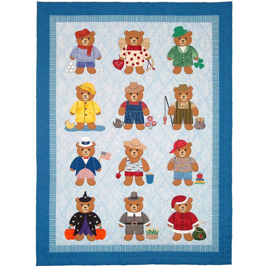 Bearly a Month Quilt Pattern SCN-2050 - Paper Pattern