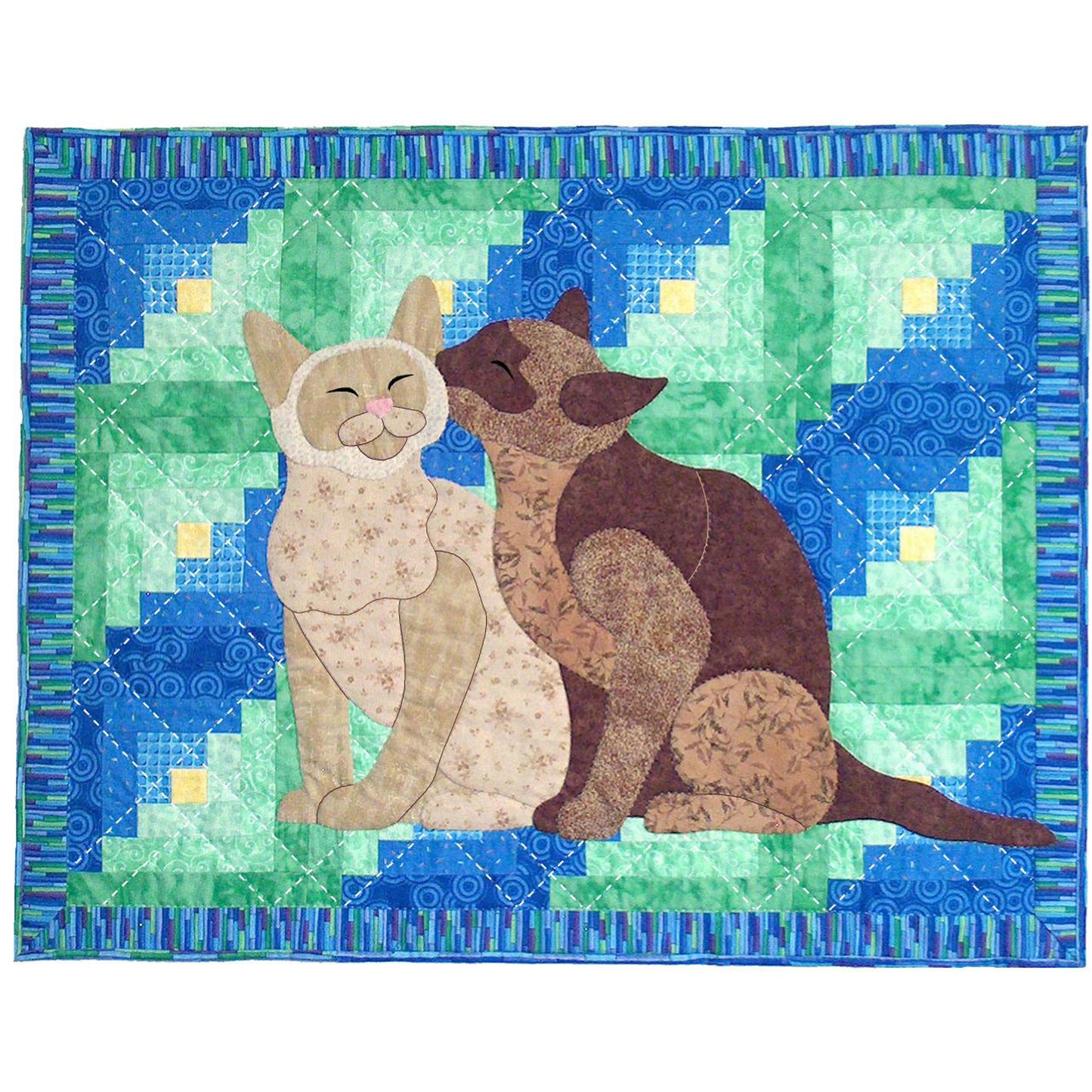 Cabin Cats Quilt SCN-2051e - Downloadable Pattern