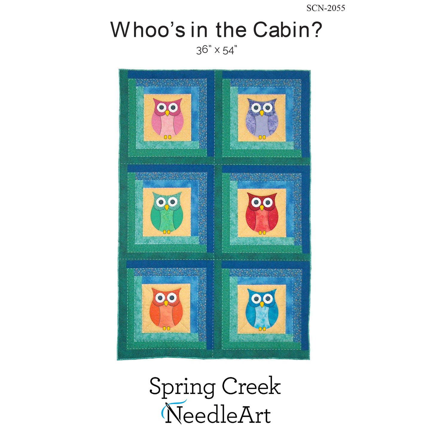 Whoo's in the Cabin Quilt Pattern SCN-2055 - Paper Pattern