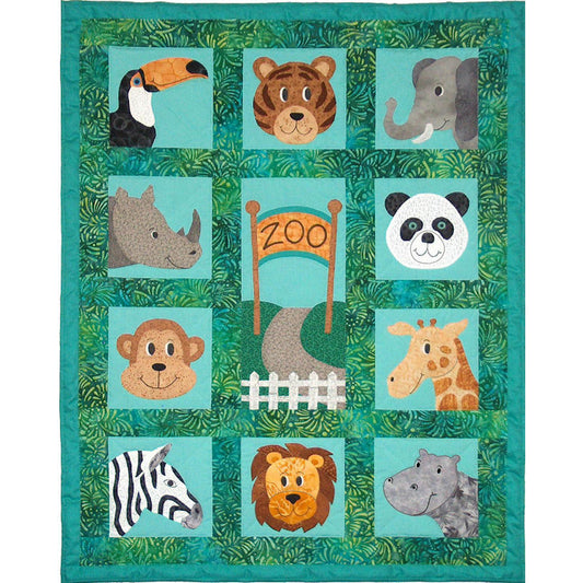 Zany Zoo Faces Quilt Pattern SCN-2058 - Paper Pattern