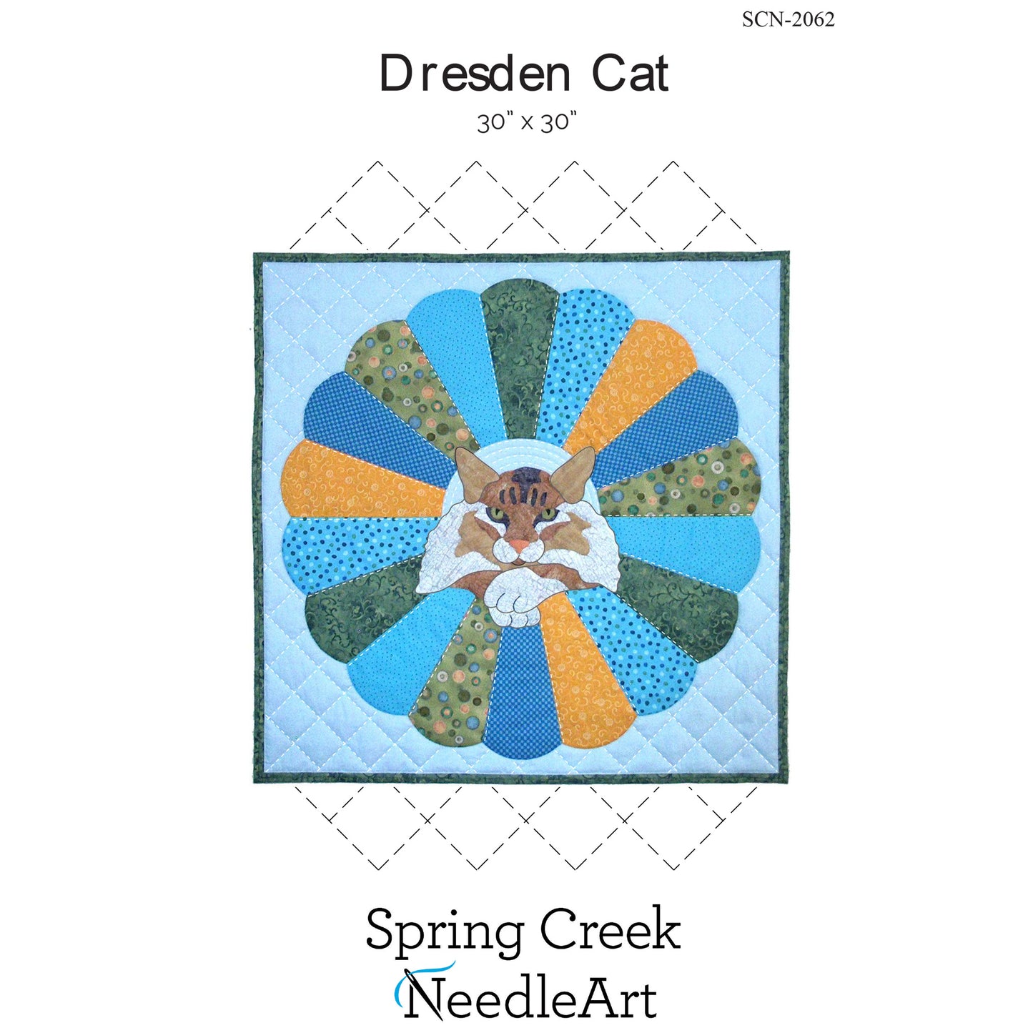 Dresden Cat Quilt SCN-2062e - Downloadable Pattern