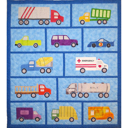 Just Trucks Quilt SCN-2065e - Downloadable Pattern