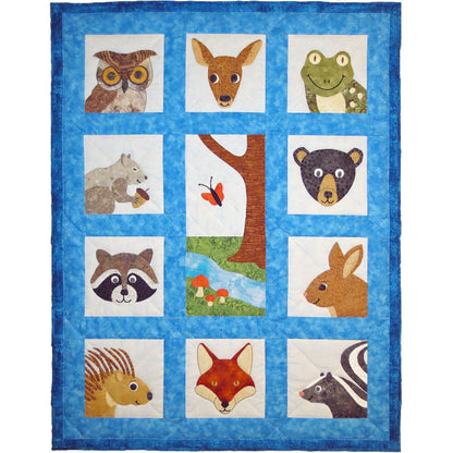 Whimsical Woodland Faces Quilt Pattern SCN-2067 - Paper Pattern