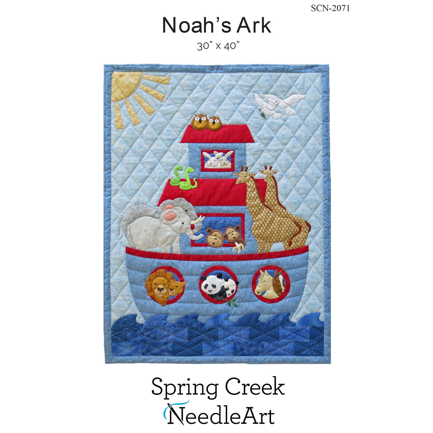 Noah's Ark Quilt Pattern SCN-2071 - Paper Pattern