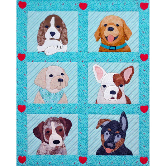 Puppy Love Quilt Pattern SCN-2080 - Paper Pattern