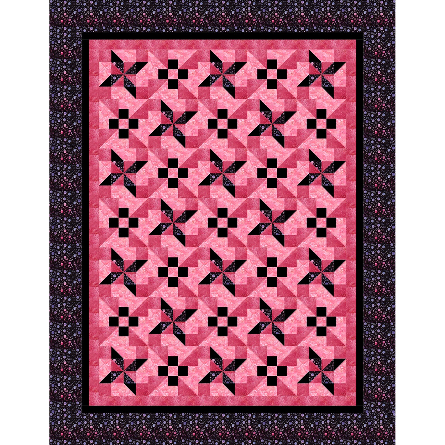Spinning Pinwheels Quilt SDD-103e - Downloadable Pattern