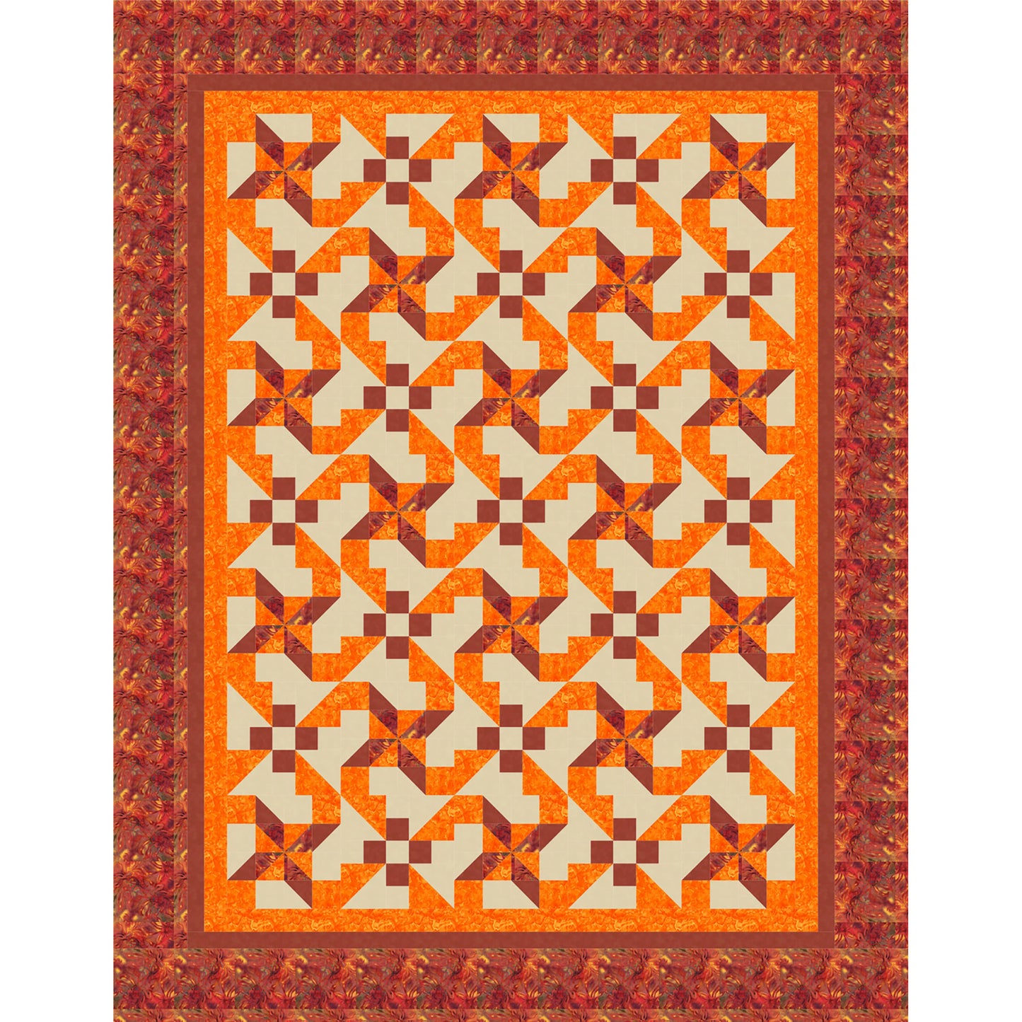 Spinning Pinwheels Quilt SDD-103e - Downloadable Pattern