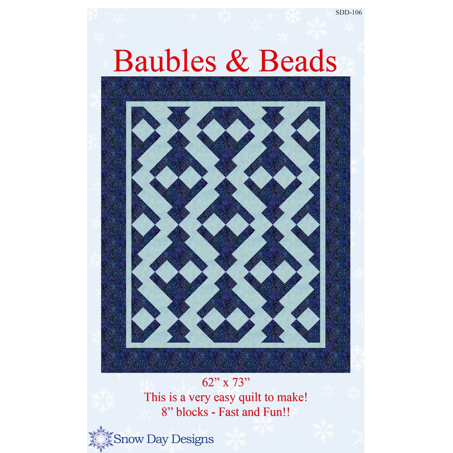 Baubles & Beads Quilt Pattern SDD-106 - Paper Pattern