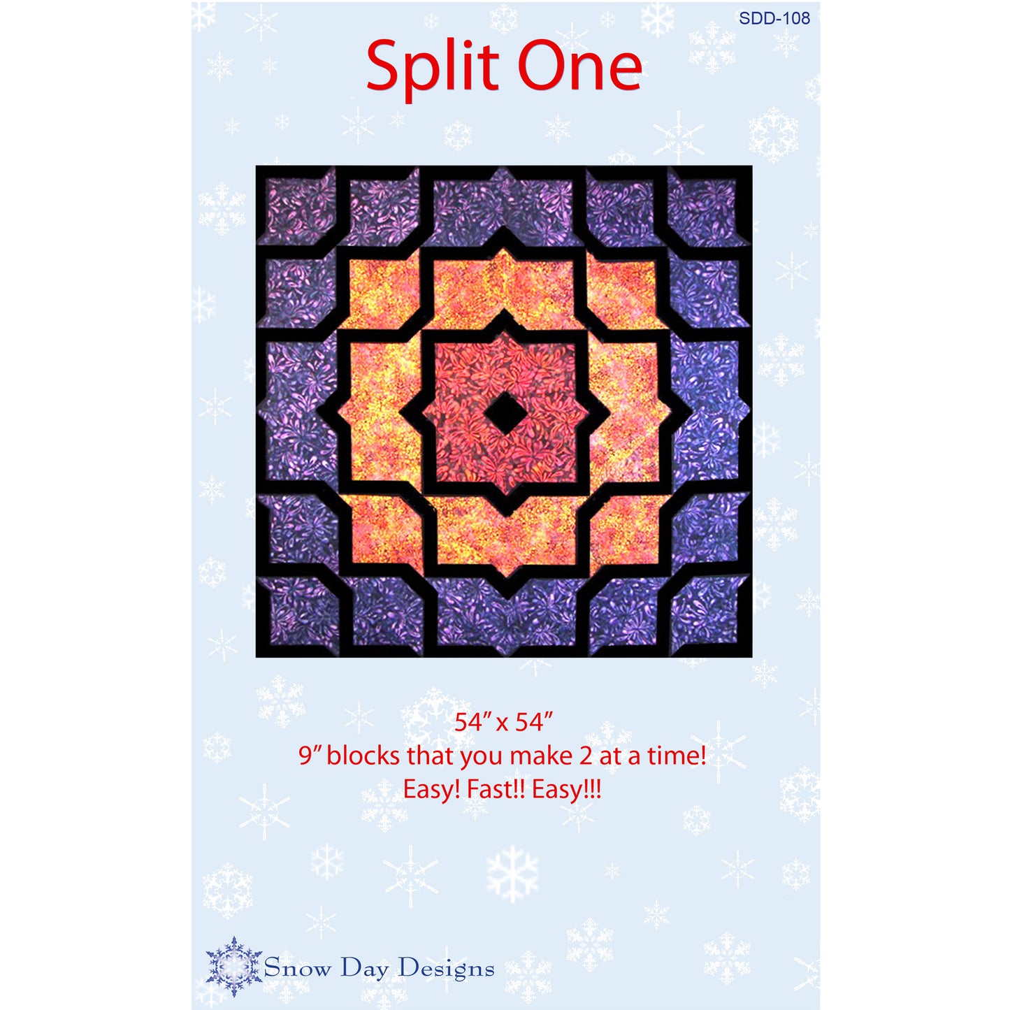 Split One Quilt SDD-108e - Downloadable Pattern