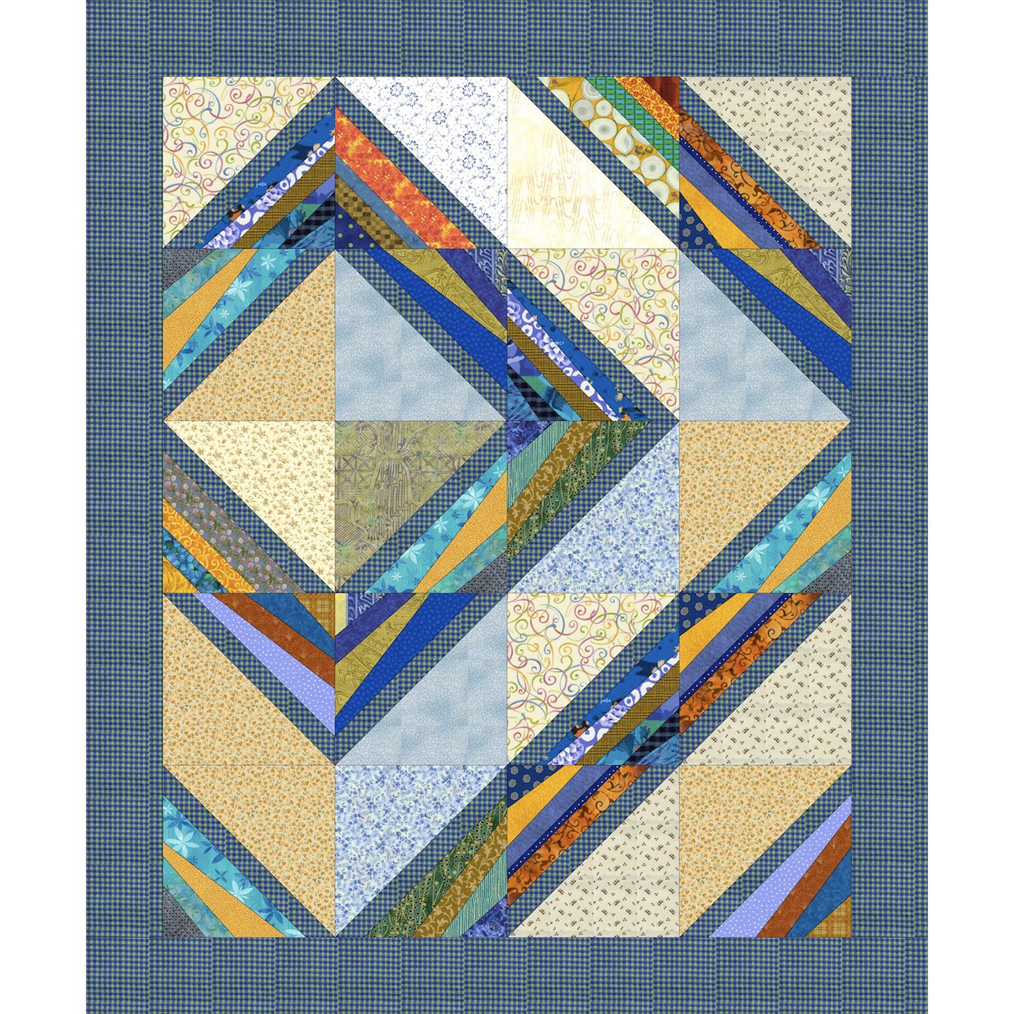 Image of the No Strings Attached quilt pattern.