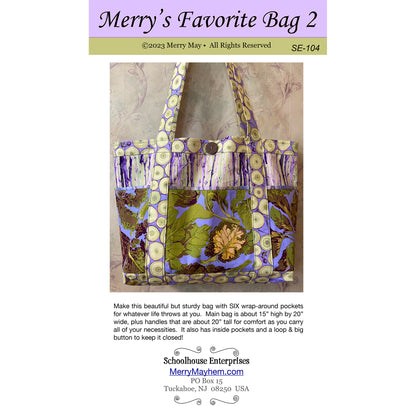 Merry’s Favorite Bag 2 SE-104e - Downloadable Pattern