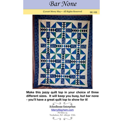 Cover image of pattern for Bar None quilt.
