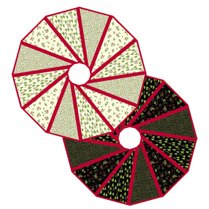 Modern Two Sided Tree Skirt Quilt SEW-104e - Downloadable Pattern