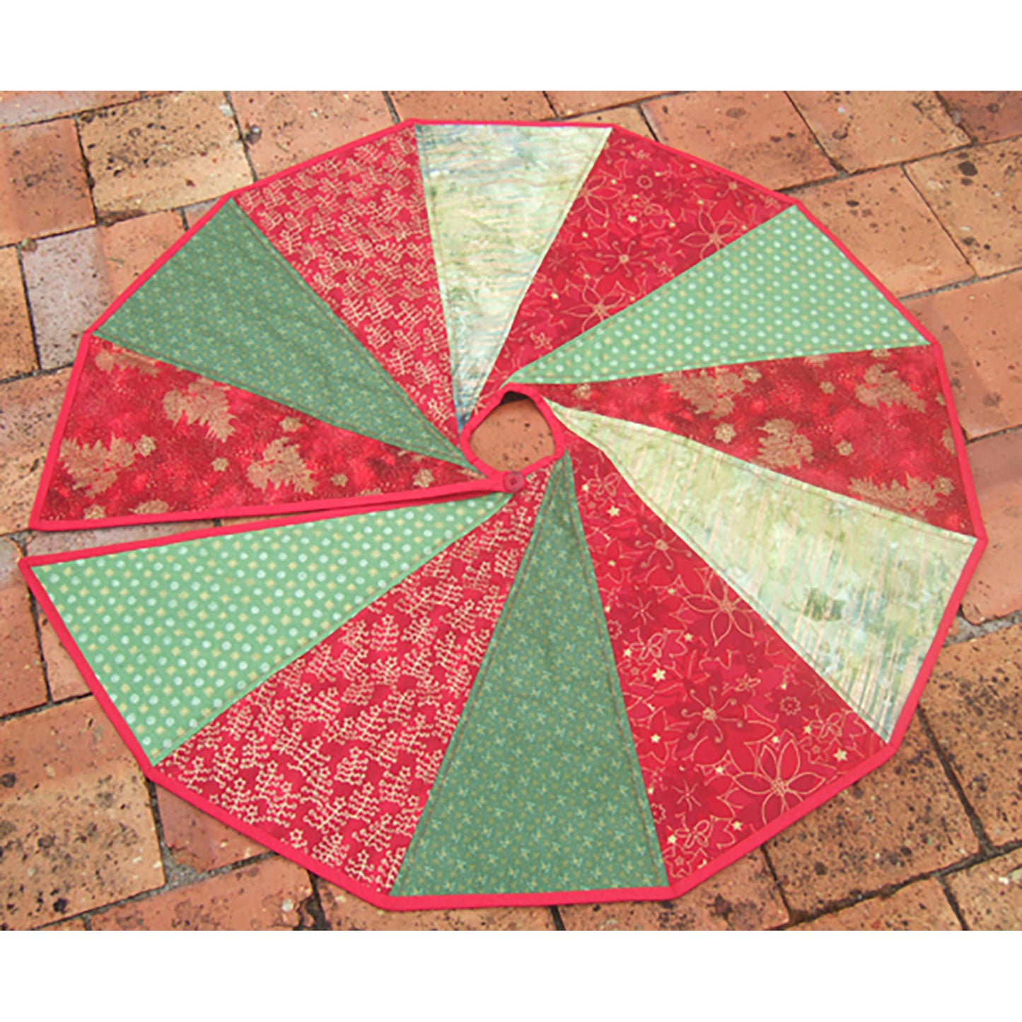 Modern Two Sided Tree Skirt Quilt SEW-104e - Downloadable Pattern