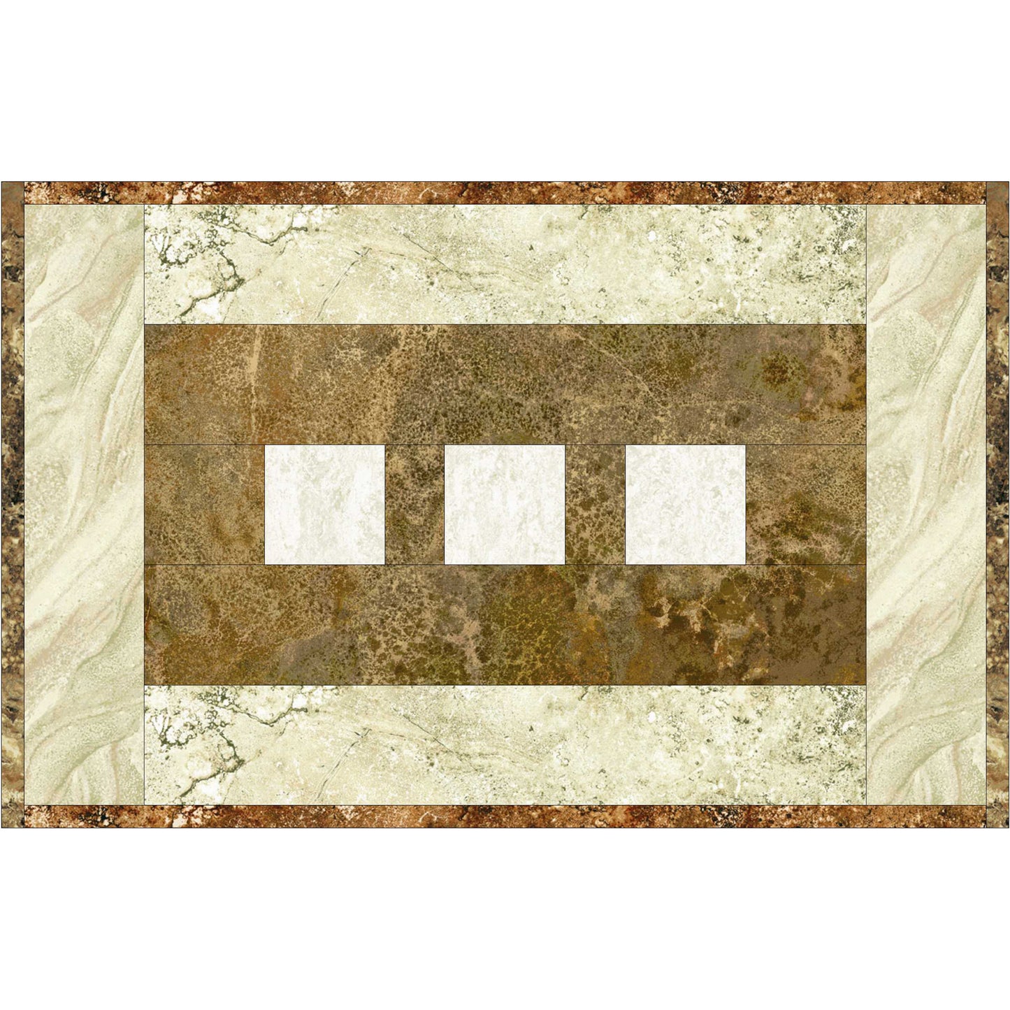 Stepping Stone Blocks #1 Table Runner & Placemats Pattern SEW-108 - Paper Pattern