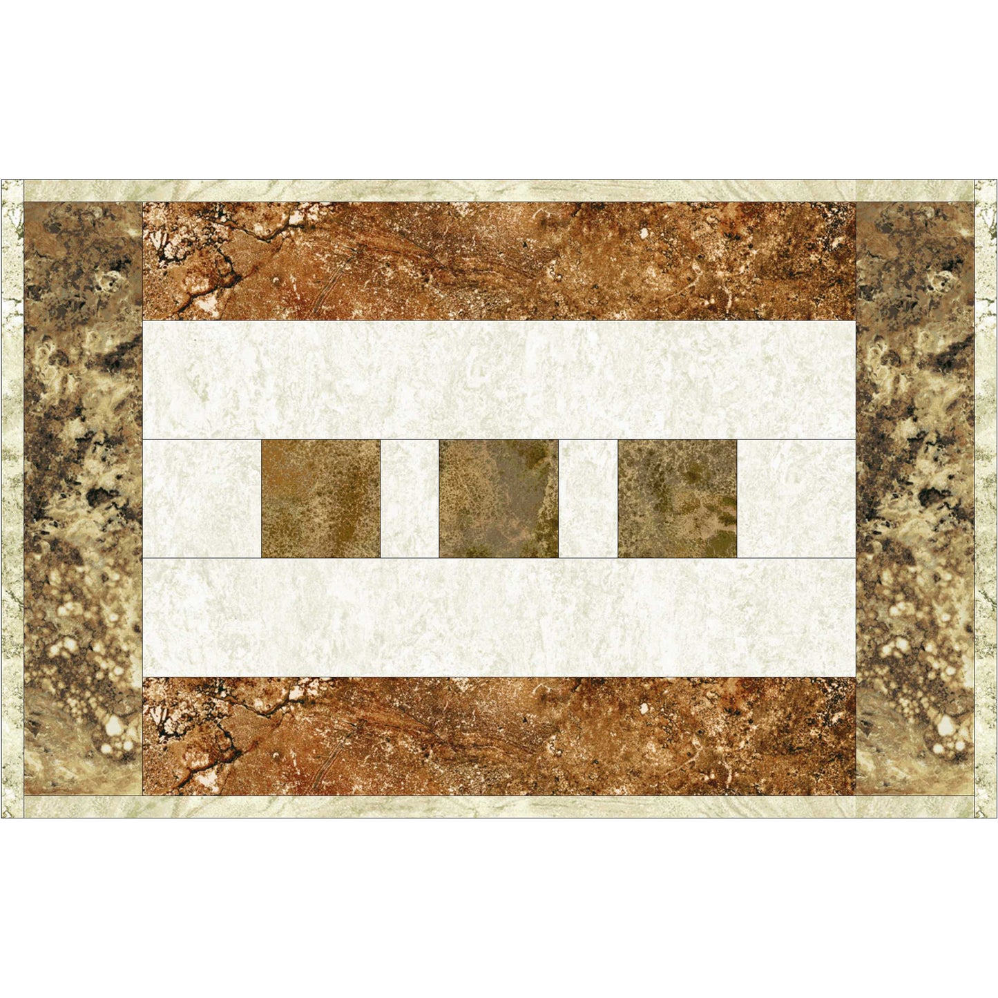 Stepping Stone Blocks #1 Table Runner & Placemats Pattern SEW-108 - Paper Pattern